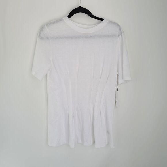 Treasure & bond white tee with gathered waist - Picture 3 of 11